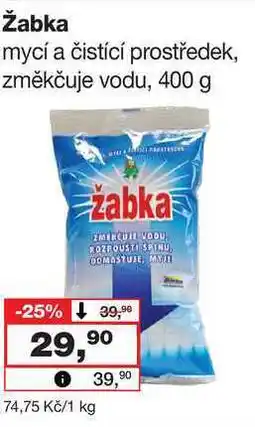 Barvy a laky drogerie Žabka mycí a čistící prostředek, změkčuje vodu nabídka