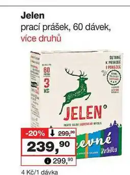 Barvy a laky drogerie Jelen prací prášek, 60 dávek nabídka