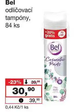 Barvy a laky drogerie Bel odličovací tampóny, 84 ks nabídka