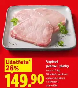 Lidl Vepřová pečeně - plátky, cena za nabídka