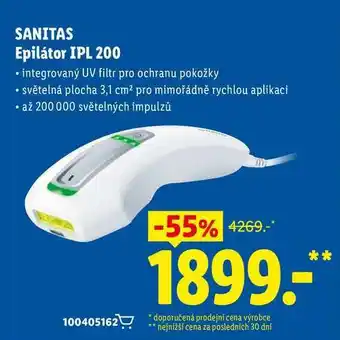 Lidl SANITAS Epilátor IPL 200 nabídka