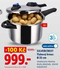 Lidl SILVERCREST Tlakový hrnec pr. 22 cm nabídka