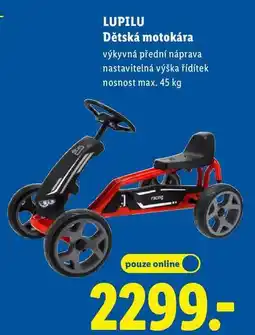 Lidl LUPILU Dětská motokára nabídka