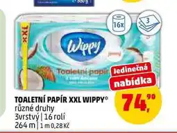Penny Market TOALETNÍ PAPÍR XXL WIPPY, 16 rolí nabídka