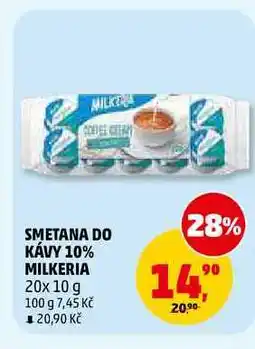 Penny Market SMETANA DO KÁVY 10% MILKERIA nabídka