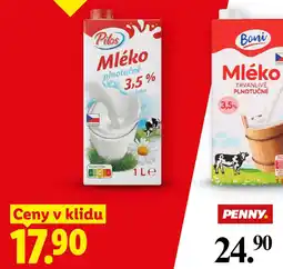 Lidl Pilos Mléko plnotučné nabídka
