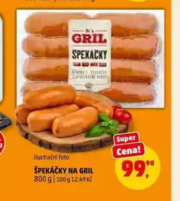 Penny Market ŠPEKÁČKY NA GRIL nabídka
