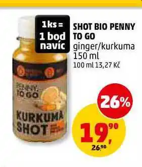 Penny Market SHOT BIO PENNY TO GO nabídka