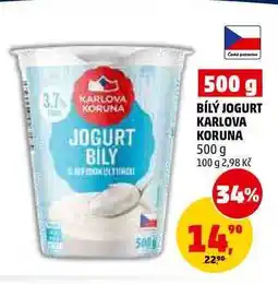 Penny Market BÍLÝ JOGURT KARLOVA KORUNA nabídka
