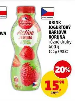 Penny Market DRINK JOGURTOVÝ KARLOVA KORUNA nabídka