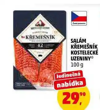 Penny Market SALÁM KŘEMEŠNÍK KOSTELECKÉ UZENINY nabídka