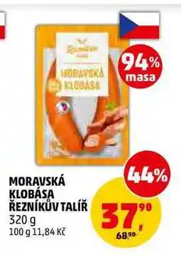 Penny Market MORAVSKÁ KLOBÁSA ŘEZNÍKŮV TALÍŘ nabídka