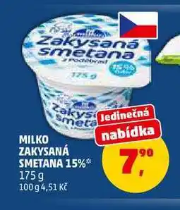 Penny Market MILKO ZAKYSANÁ SMETANA nabídka