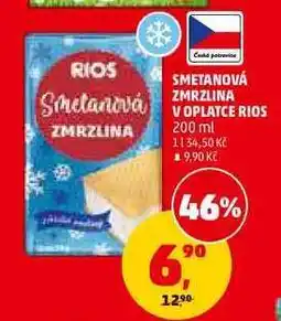 Penny Market SMETANOVÁ ZMRZLINA V OPLATCE RIOS nabídka