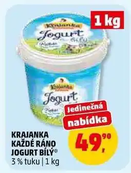 Penny Market Krajanka Každé Ráno Jogurt Bílý nabídka