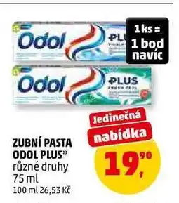 Penny Market Zubní pasta Odol Plus nabídka