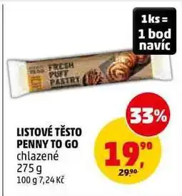 Penny Market LISTOVÉ TĚSTO PENNY TO GO nabídka