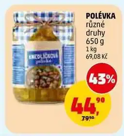 Penny Market POLÉVKA různé druhy nabídka