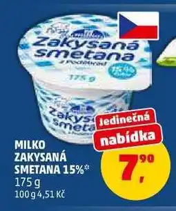 Penny Market Milko Zakysaná smetana 15% nabídka