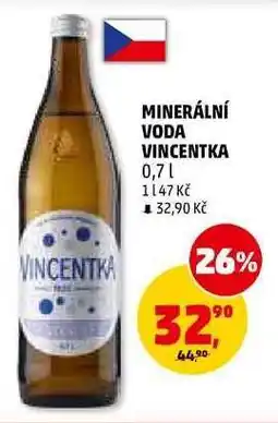 Penny Market MINERÁLNÍ VODA VINCENTKA nabídka