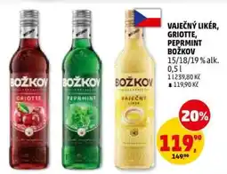 Penny Market Vaječný likér, Griotte, Peprmint Božkov nabídka