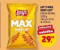 Penny Market LAY'S MAX DEEP-CUT nabídka