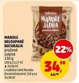 Penny Market MANDLE NELOUPANÉ NATURALIA nabídka