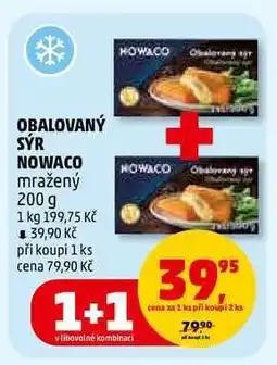 Penny Market OBALOVANÝ SÝR NOWACO mražený nabídka