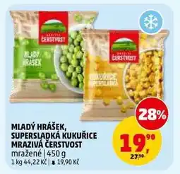 Penny Market MLADÝ HRÁŠEK, SUPERSLADKÁ KUKUŘICE MRAZIVÁ ČERSTVOST nabídka