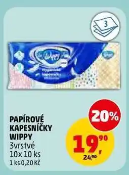Penny Market PAPÍROVÉ KAPESNÍČKY WIPPY nabídka
