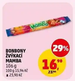 Penny Market BONBONY ŽVÝKACÍ MAMBA nabídka