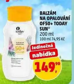 Penny Market Balzám na opalování OF50+ Today Sun nabídka