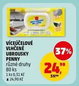 Penny Market Víceúčelové vlhčené ubrousky Penny nabídka