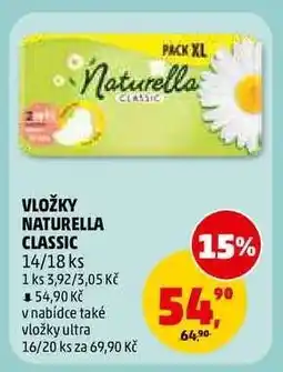 Penny Market VLOŽKY NATURELLA CLASSIC nabídka