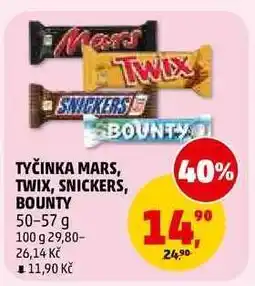 Penny Market Tyčinka Mars, Twix, Snickers, Bounty nabídka