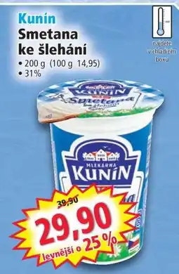 Norma Kunín Smetana ke šlehání nabídka