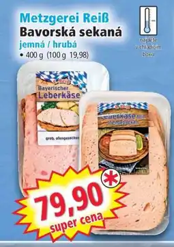 Norma Metzgerei Reiß Bavorská sekaná nabídka