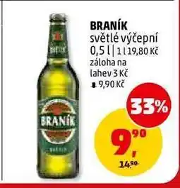 Penny Market BRANÍK světlé výčepní 0,5 l nabídka