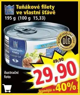 Norma Tuňákové filety ve vlastní šťávě nabídka