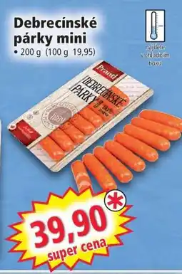 Norma Debrecínské párky mini nabídka