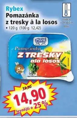 Norma Rybyex Pomazánka z tresky à la losos nabídka