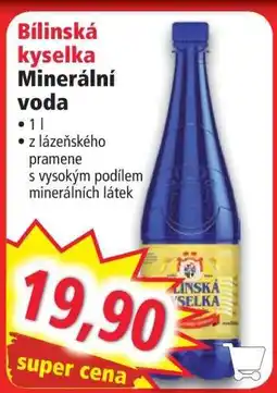 Norma Bílinská kyselka Minerální voda nabídka