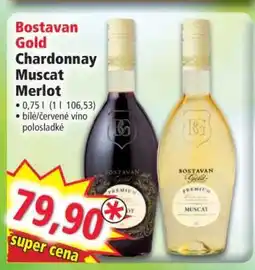Norma Bostavan Gold Chardonnay Muscat Merlot nabídka