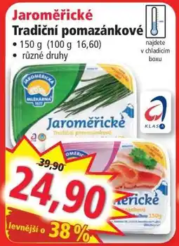 Norma Jaroměřické tradiční pomazánkové nabídka