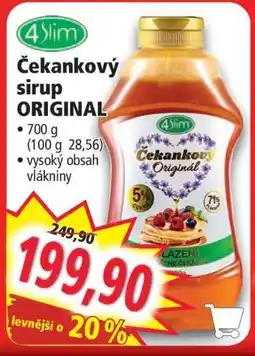 Norma ČEKANKOVÝ SIRUP ORIGINÁL nabídka