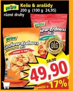 Norma Kešu & arašídy nabídka