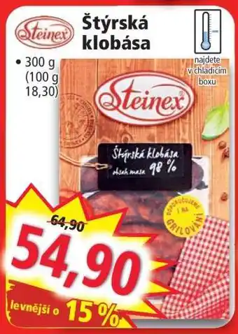 Norma Štýrská klobása nabídka