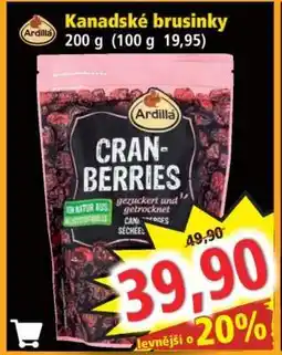 Norma KANADSKÉ BRUSINKY nabídka