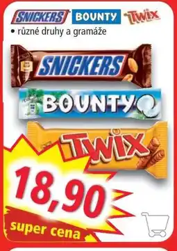 Norma Snickers Bounty Twix nabídka