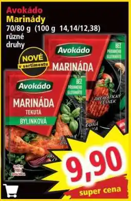 Norma Avokádo Marinády nabídka